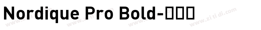 Nordique Pro Bold字体转换